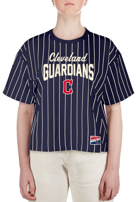 New Era Women's Cleveland Guardians Throwback Navy T-Shirt product image