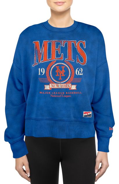 New Era Women's New York Mets Throwback Blue Sweatshirt product image