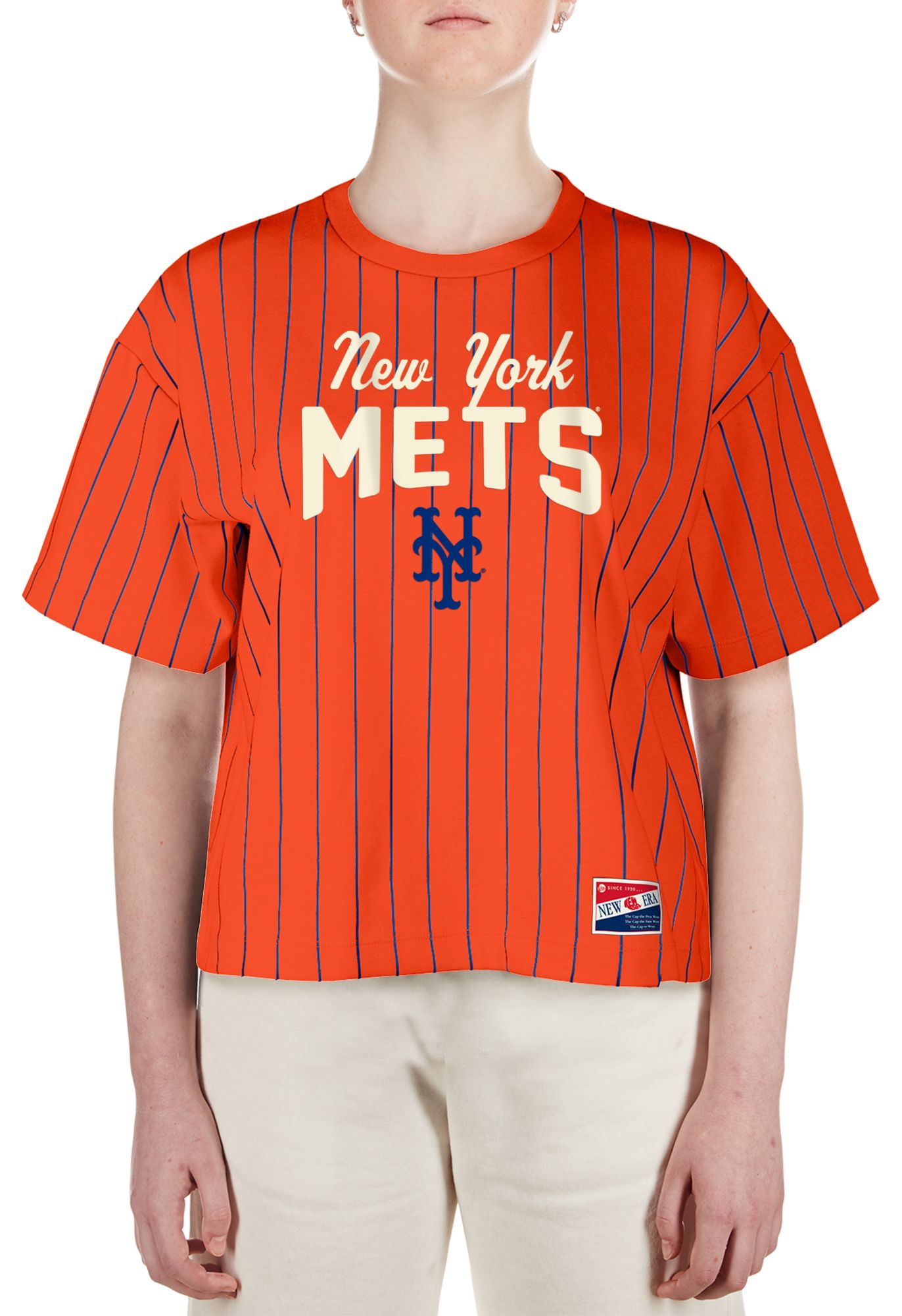 New Era Women's New York Mets Orange Throwback T-Shirt product image