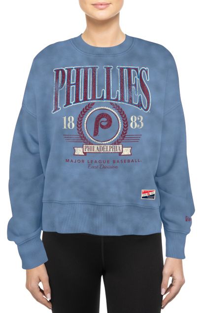 New Era Women's Philadelphia Phillies Throwback Blue Sweatshirt product image