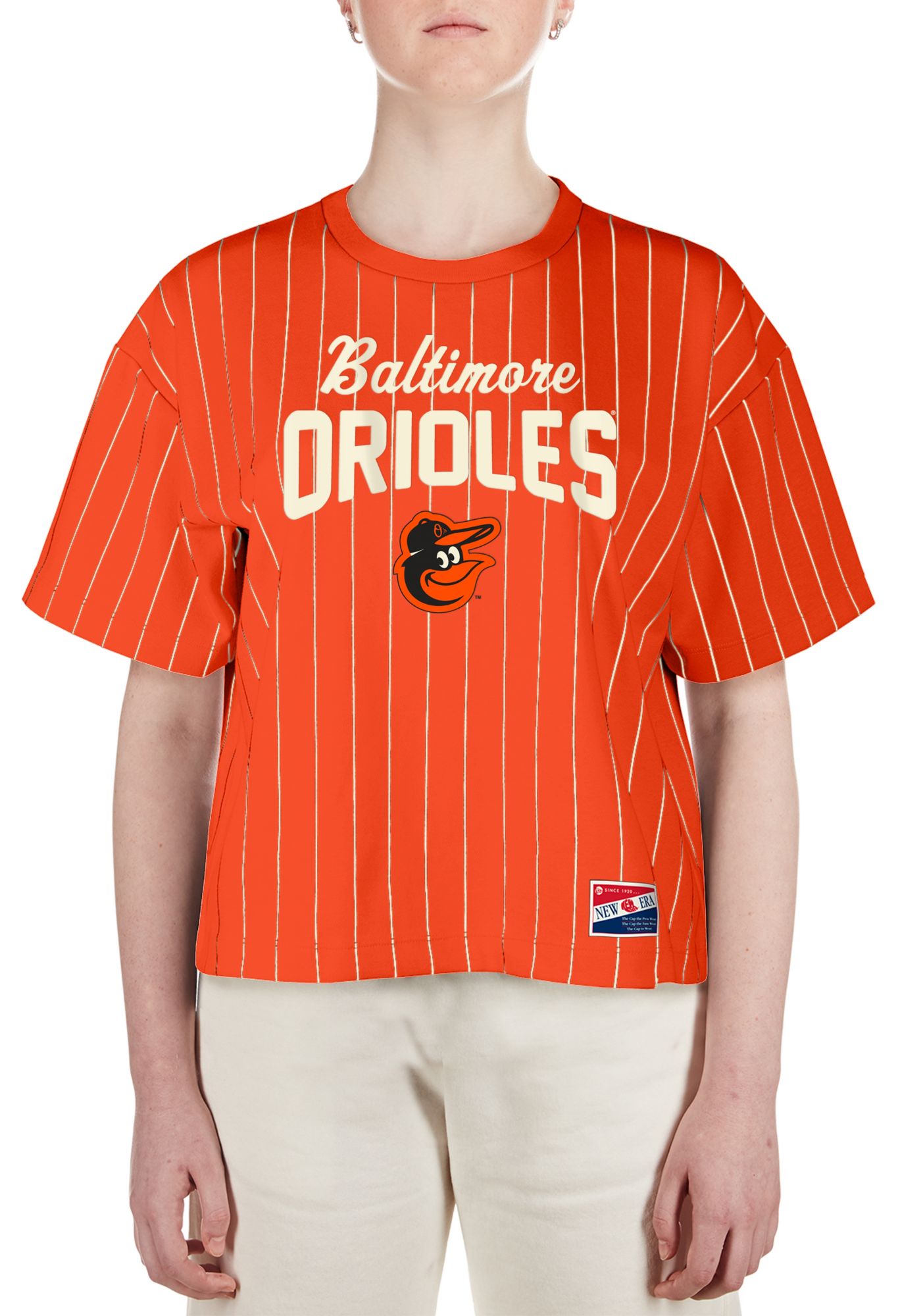 New Era Women's Baltimore Orioles Orange Throwback T-Shirt product image