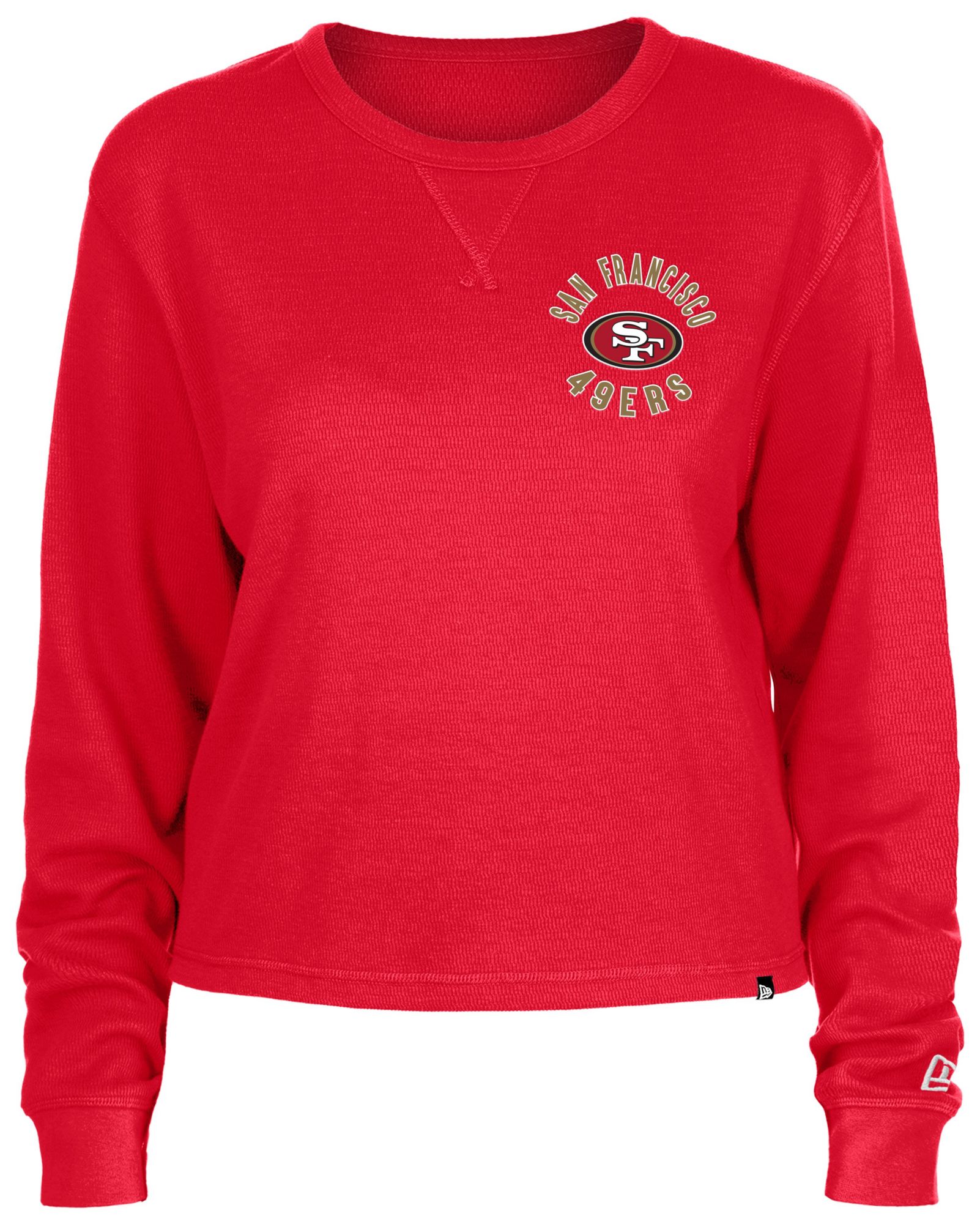 New Era Women's San Francisco 49ers Thermal Red Long Sleeve T-Shirt product image