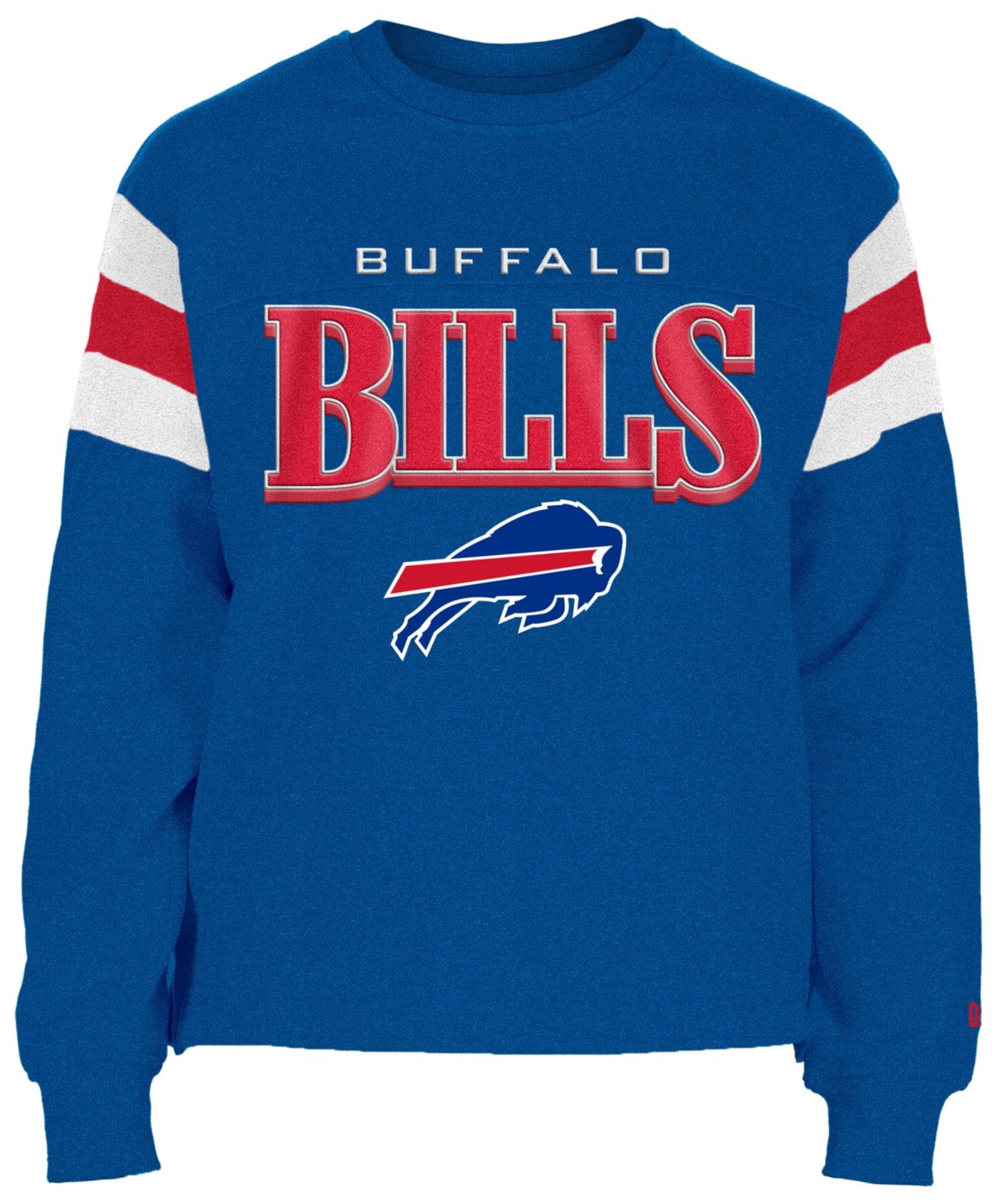 NFL Team deals Apparel Buffalo Bills Crewneck Sweater Mens M Red Blue Geometric New