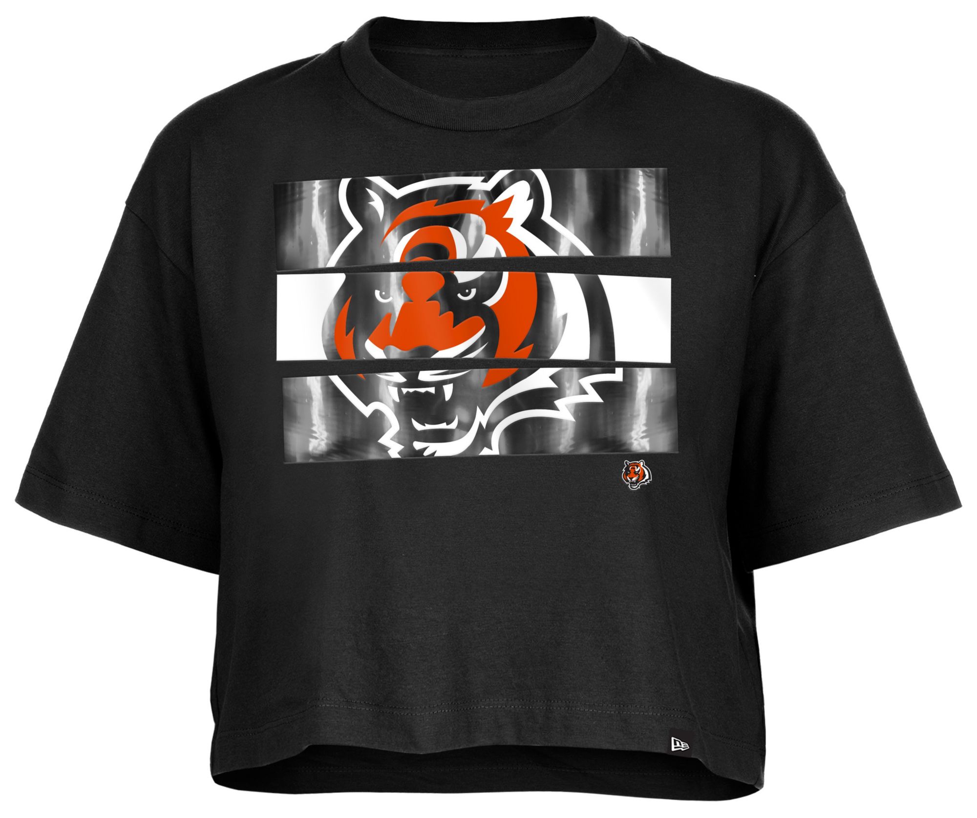 New Era Women's Cincinnati Bengals Panel Boxy Black T-Shirt product image