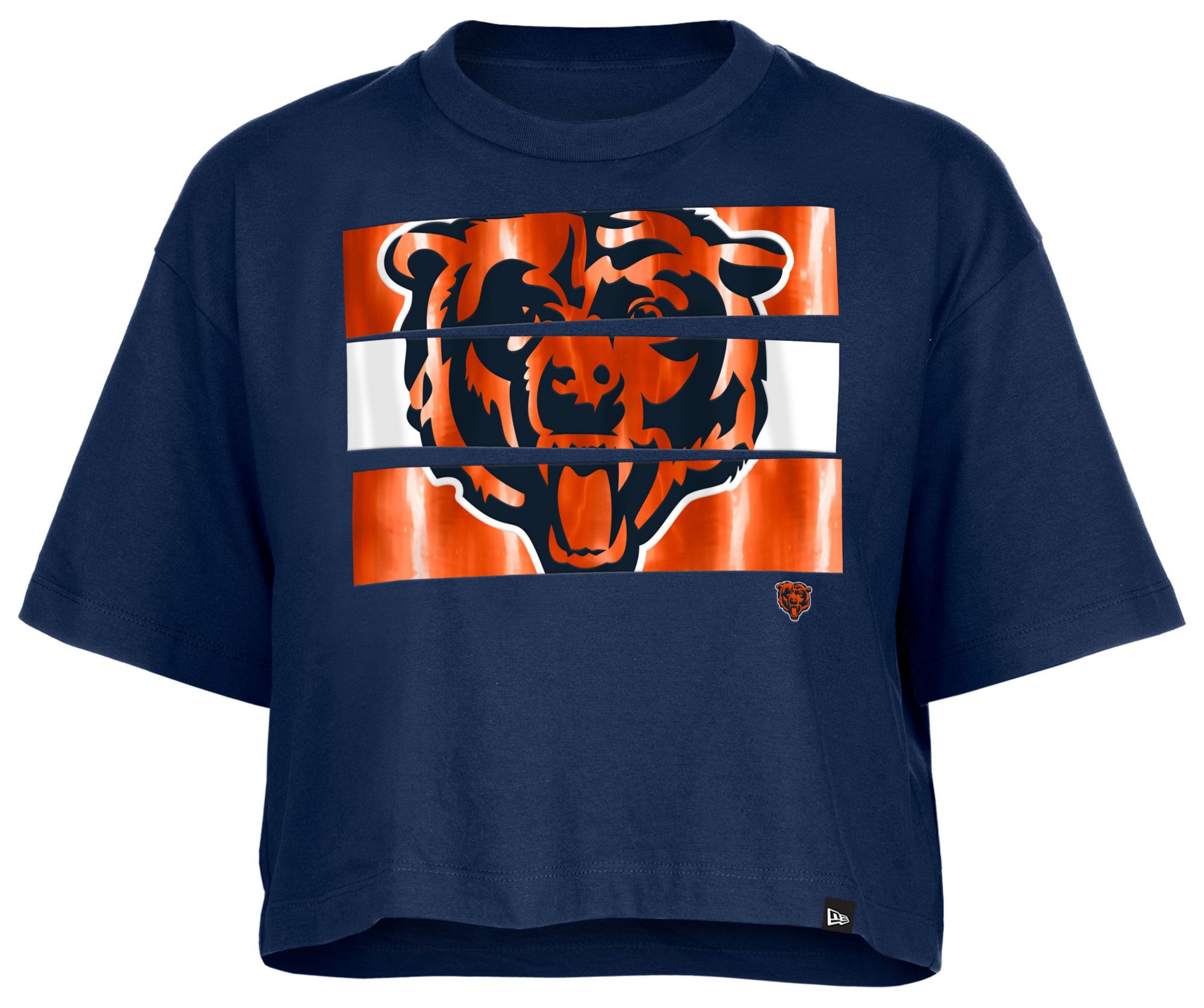 New Era Women's Chicago Bears Panel Boxy Navy T-Shirt product image