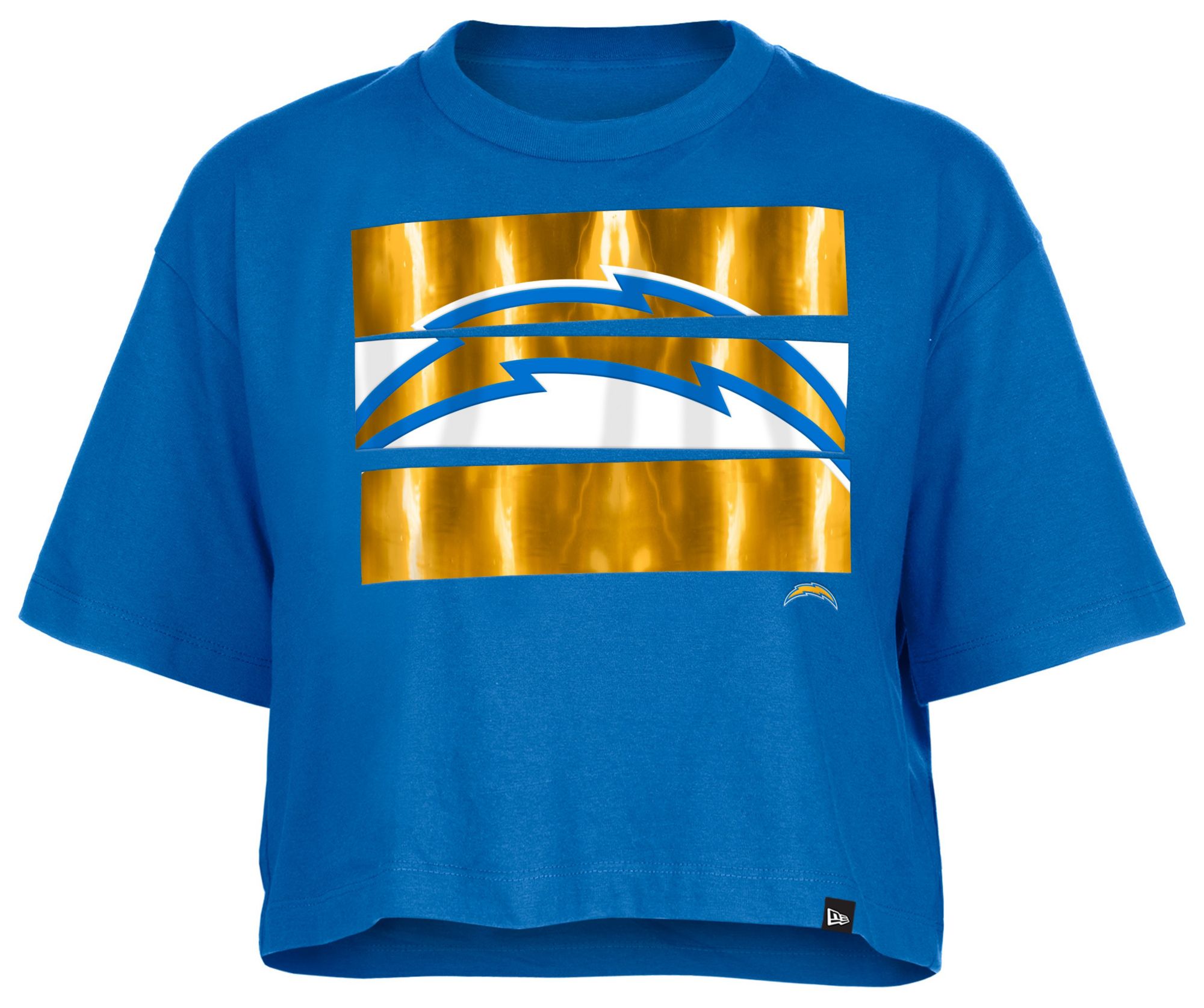 New Era Women's Los Angeles Chargers Panel Boxy Blue T-Shirt product image