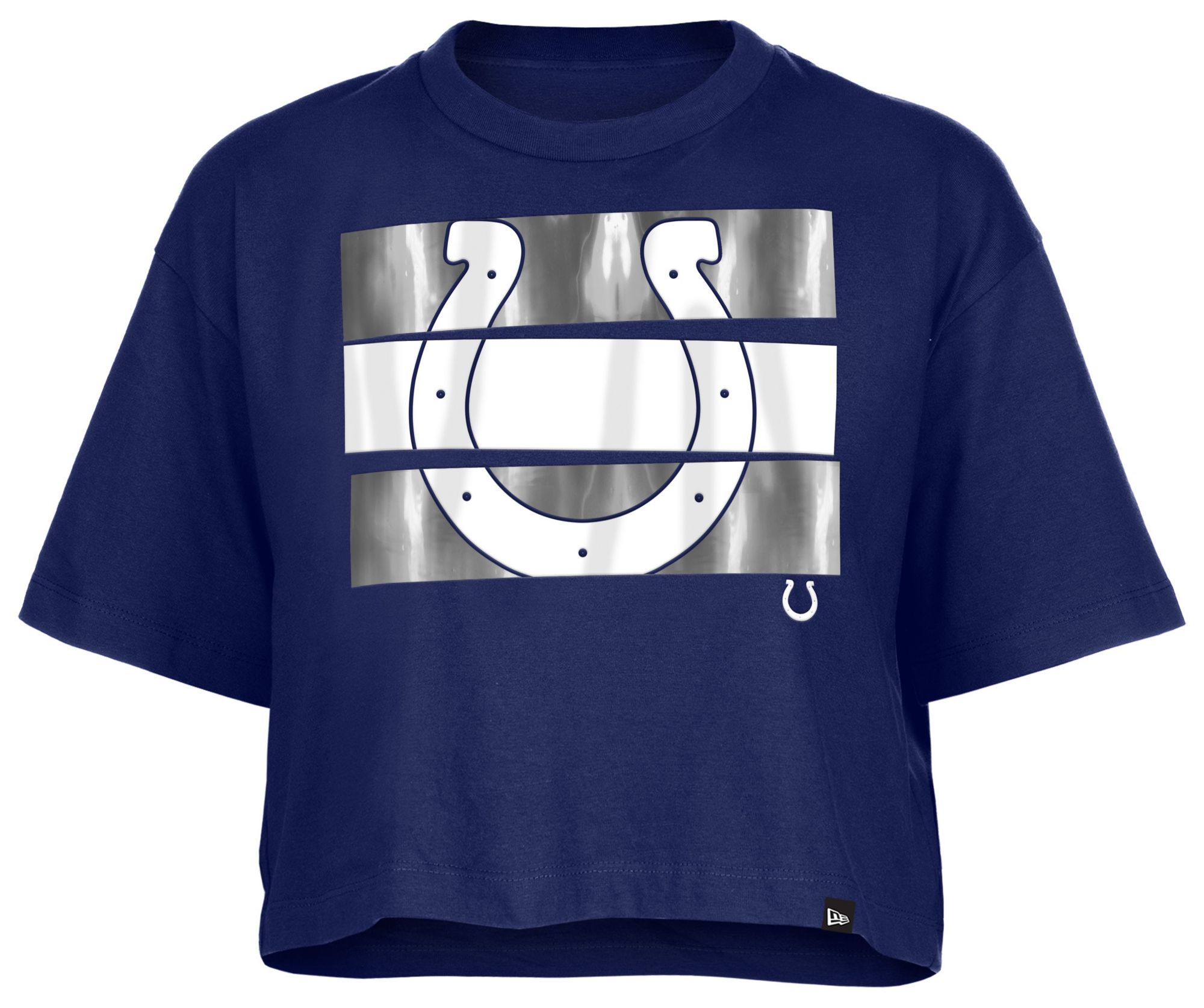 New Era Women's Indianapolis Colts Panel Boxy Blue T-Shirt product image