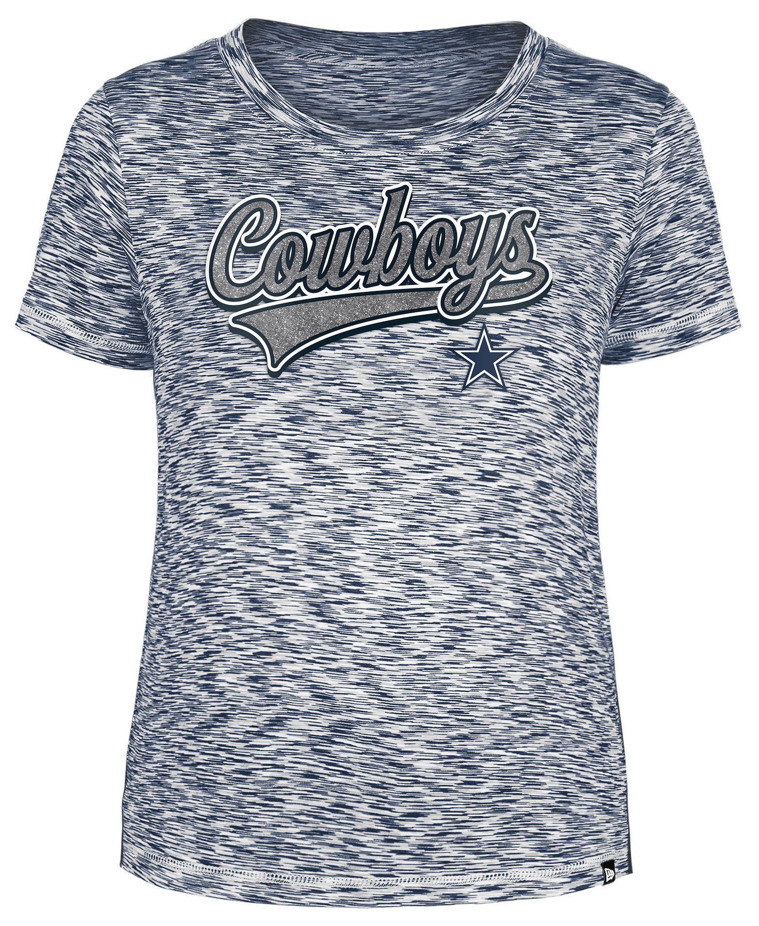 New Era Women's Dallas Cowboys Space Dye Navy T-Shirt product image