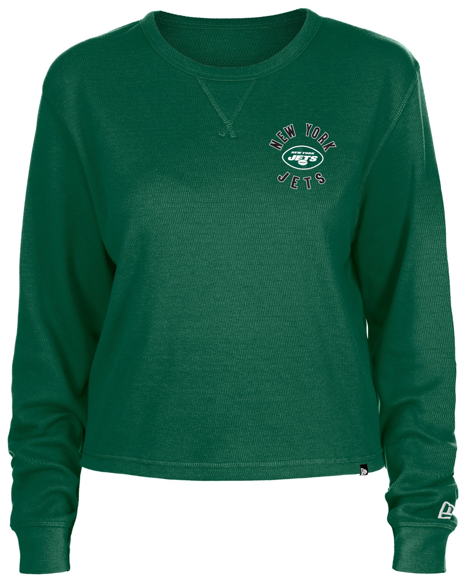 New Era Women's New York Jets Thermal Green Long Sleeve T-Shirt product image