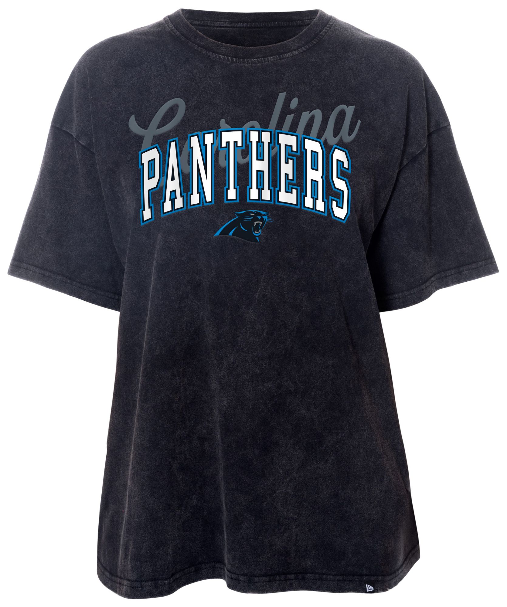 New Era Women's Carolina Panthers Wash Oversized Black T-Shirt product image