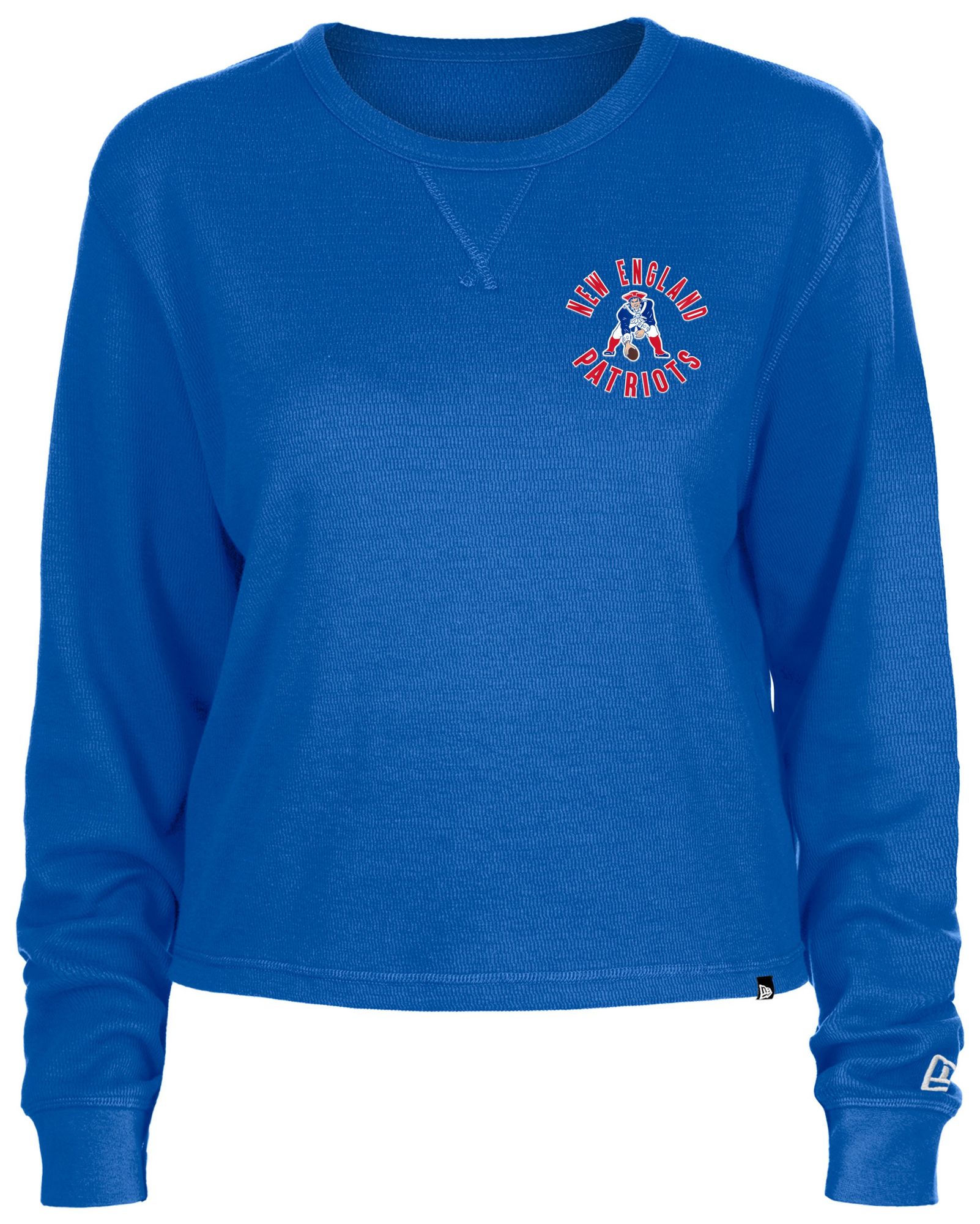 New Era Women's New England Patriots Thermal Blue Long Sleeve T-Shirt product image