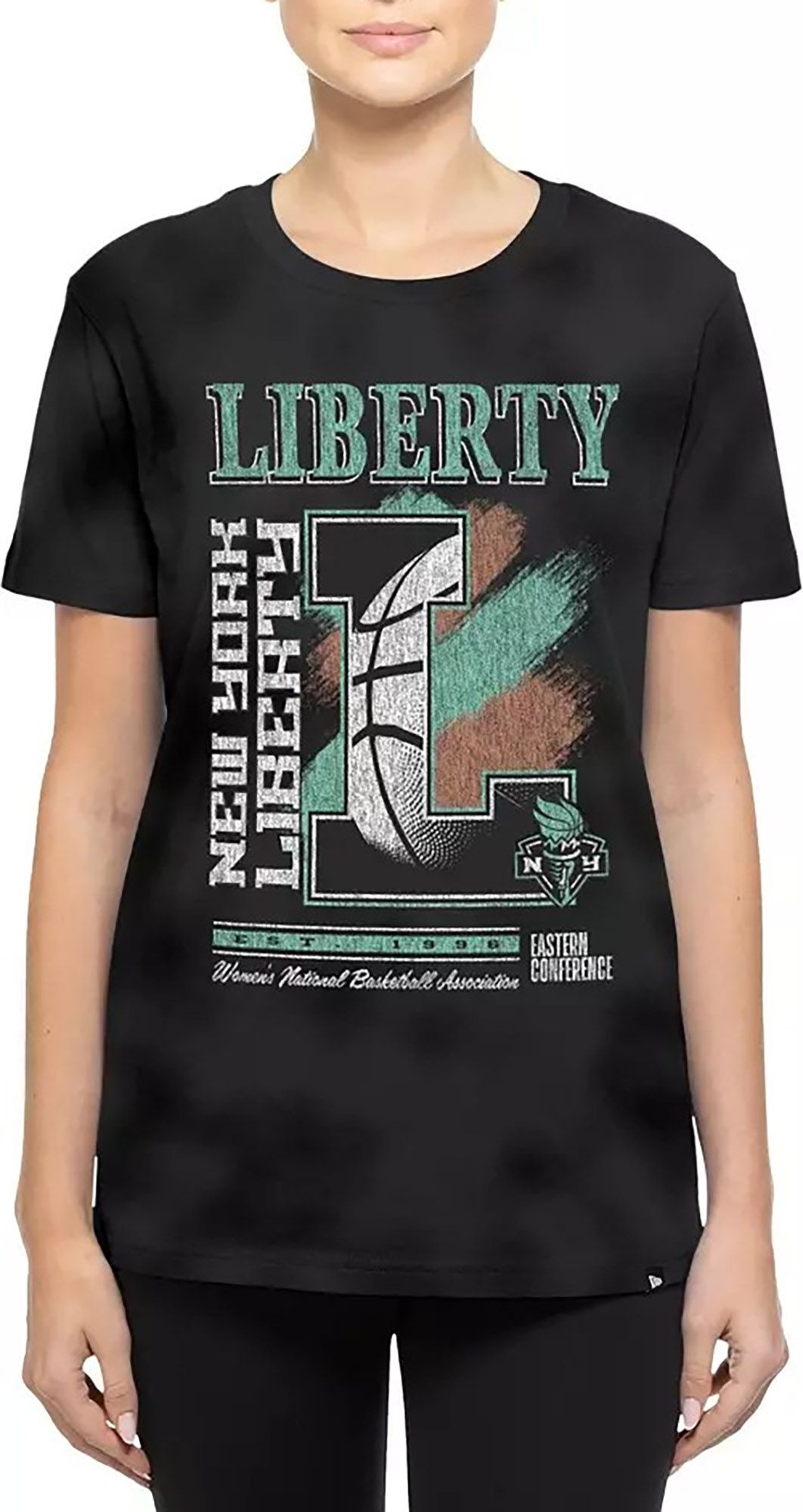 New Era Women's New York Liberty Black T-Shirt product image