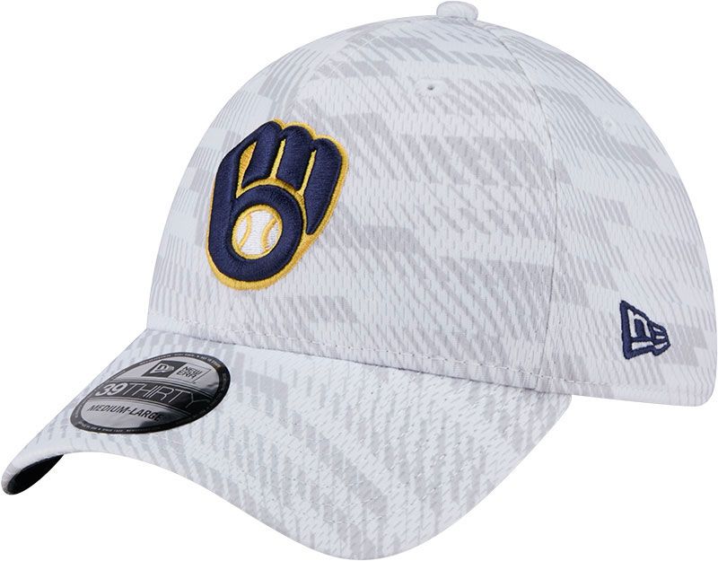 New Era Youth Milwaukee Brewers White Graded 39Thirty Stretch Fit Hat product image