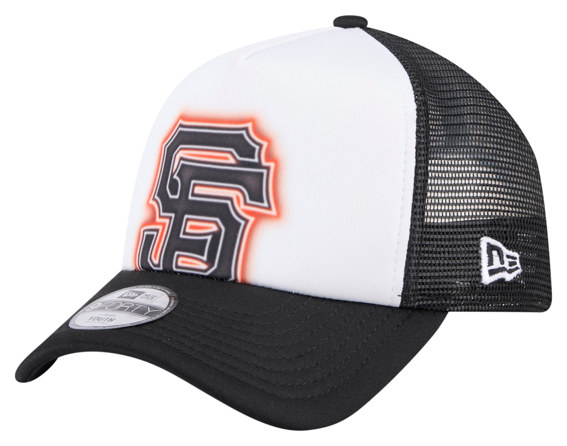New Era Youth San Francisco Giants Black Painted 9Forty Adjustable Hat product image