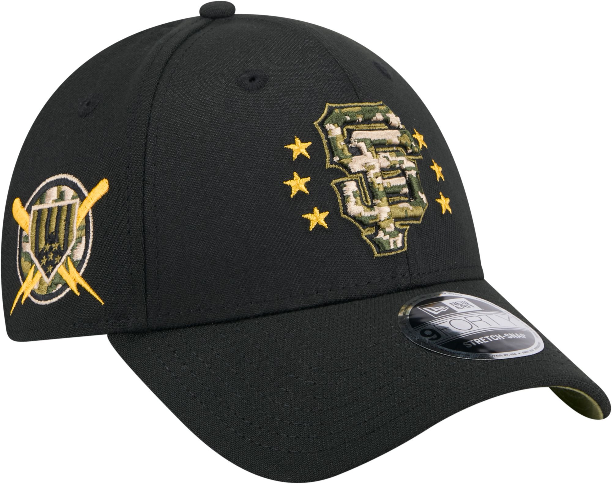 New Era Youth San Francisco Giants Armed Forces Day 2024 Black 9Forty  Adjustable Snapback Hat | Dick's Sporting Goods