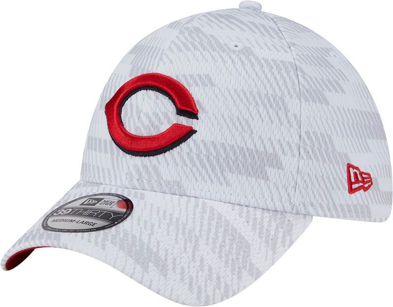 New Era Youth Cincinnati Reds White Graded 39Thirty Stretch Fit Hat product image