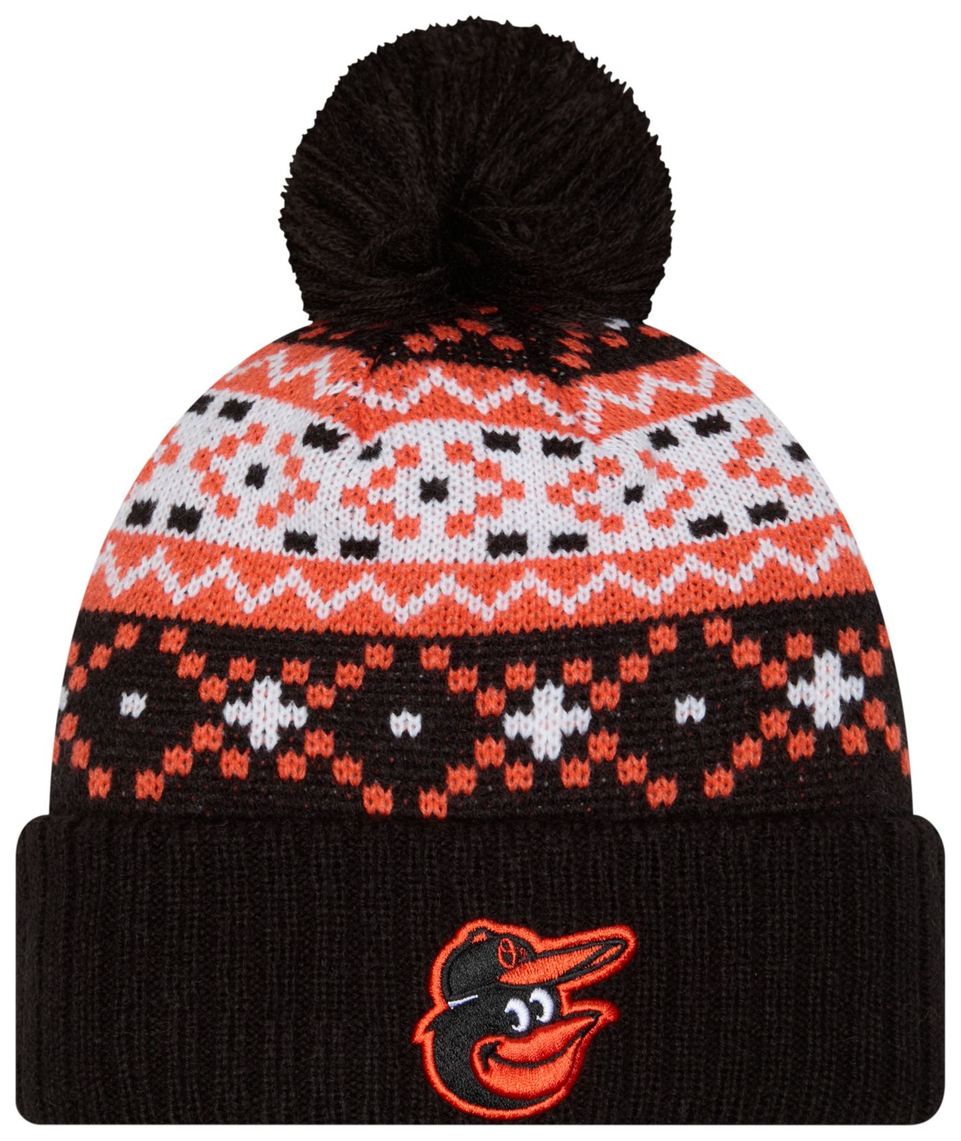New Era Youth Baltimore Orioles Black Nostalgia Knit Beanie Dick s Sporting Goods