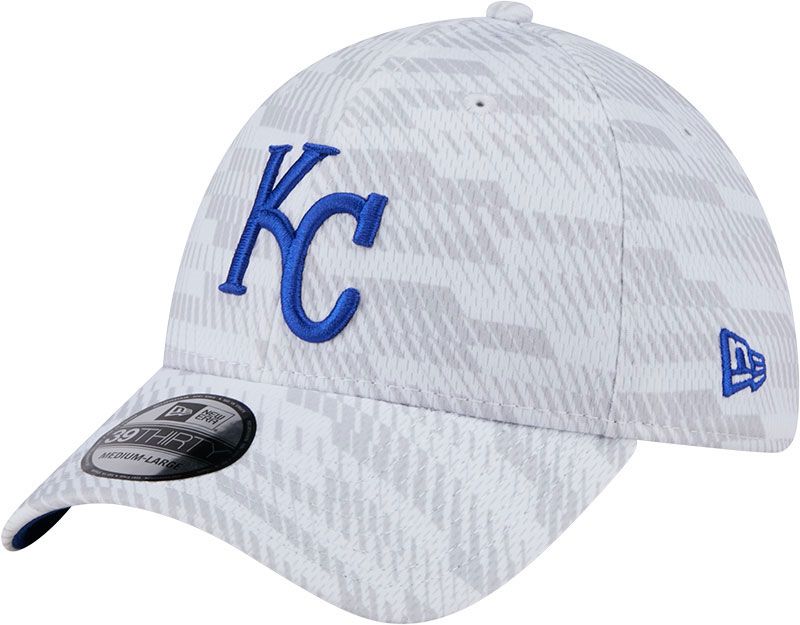 New Era Youth Kansas City Royals White Graded 39Thirty Stretch Fit Hat product image