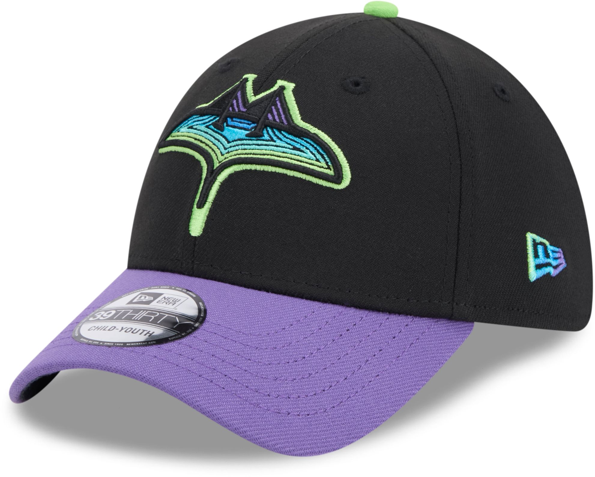 New Era Youth Tampa Bay Rays City Connect 39Thirty Stretch Fit Hat product image