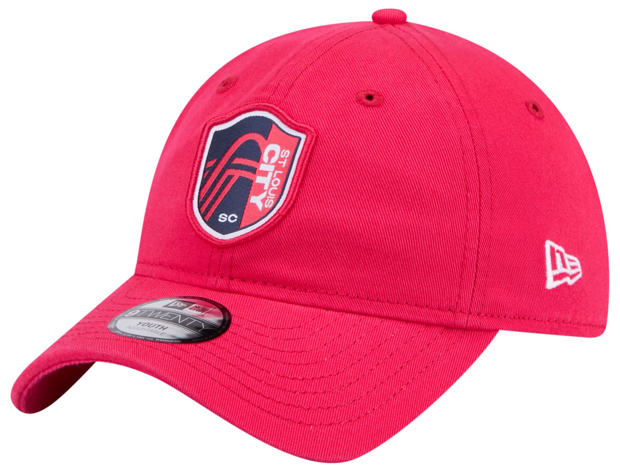 New Era Youth St. Louis City SC Core Logo 9Twenty Red Adjustable Hat product image