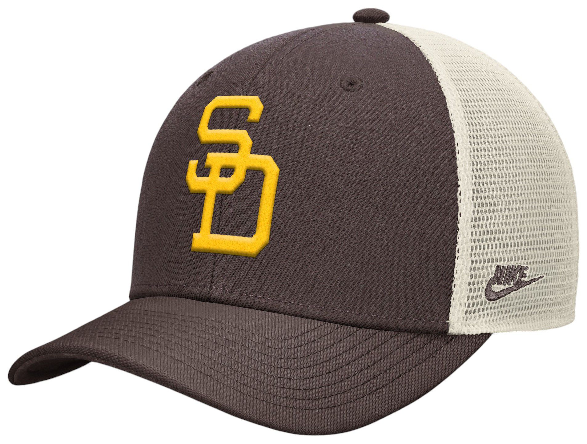 Nike Adult San Diego Padres Brown Cooperstown Club Adjustable Trucker Hat product image