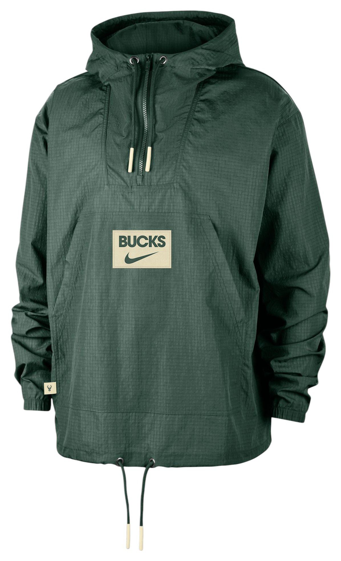 Nike Adult Milwaukee Bucks Green Club Anorak 1/2 Zip Jacket product image