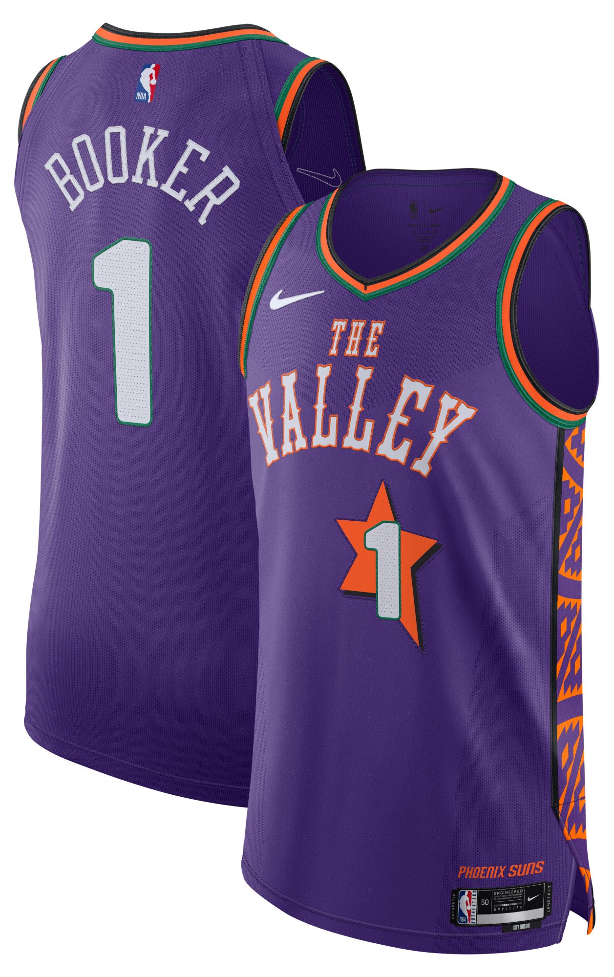 Nike Adult 2024-25 City Edition Phoenix Suns Devin Booker #1 Authentic Jersey product image