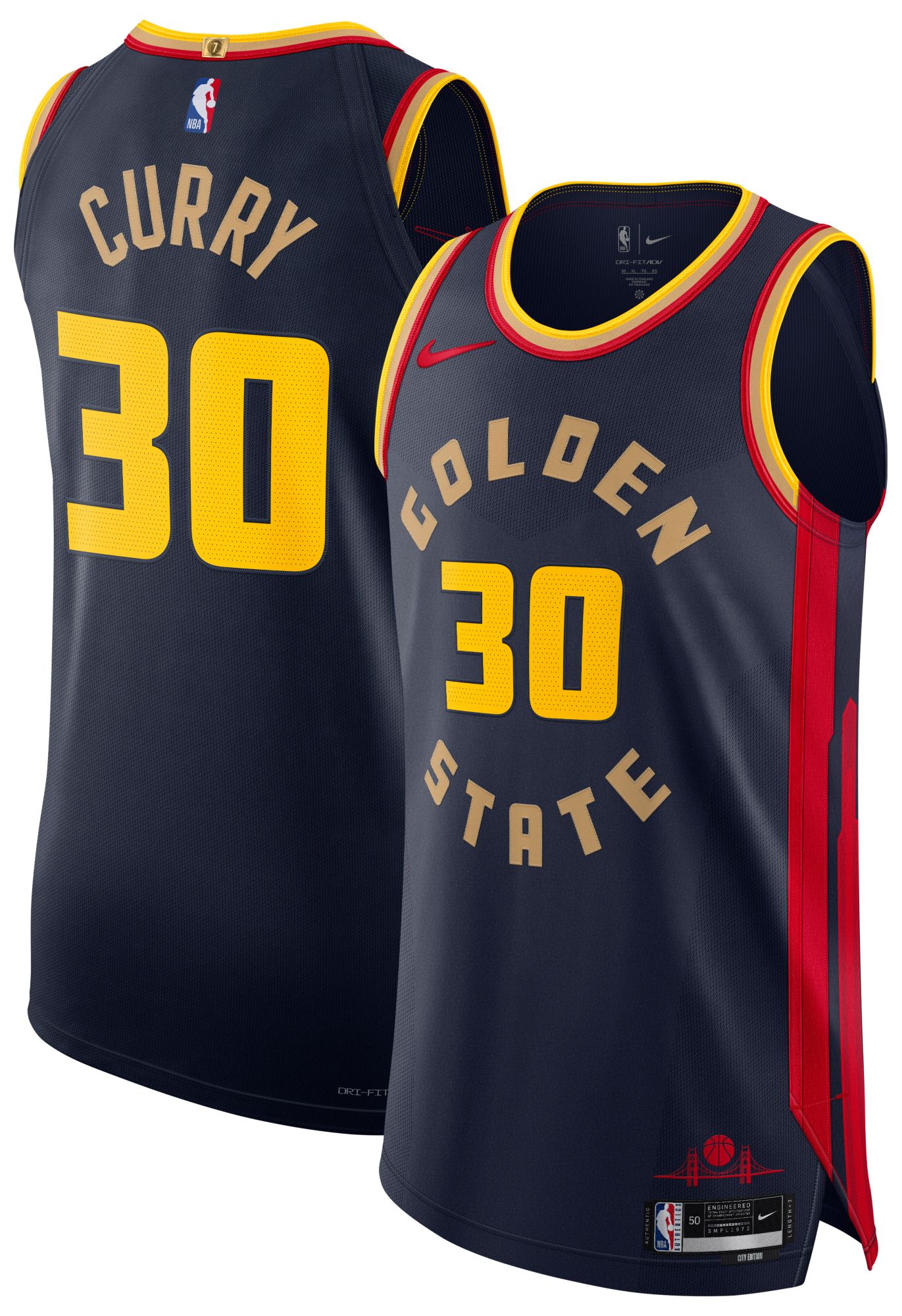 Nike Adult 2024-25 City Edition Golden State Warriors Steph Curry #30 Authentic Jersey product image