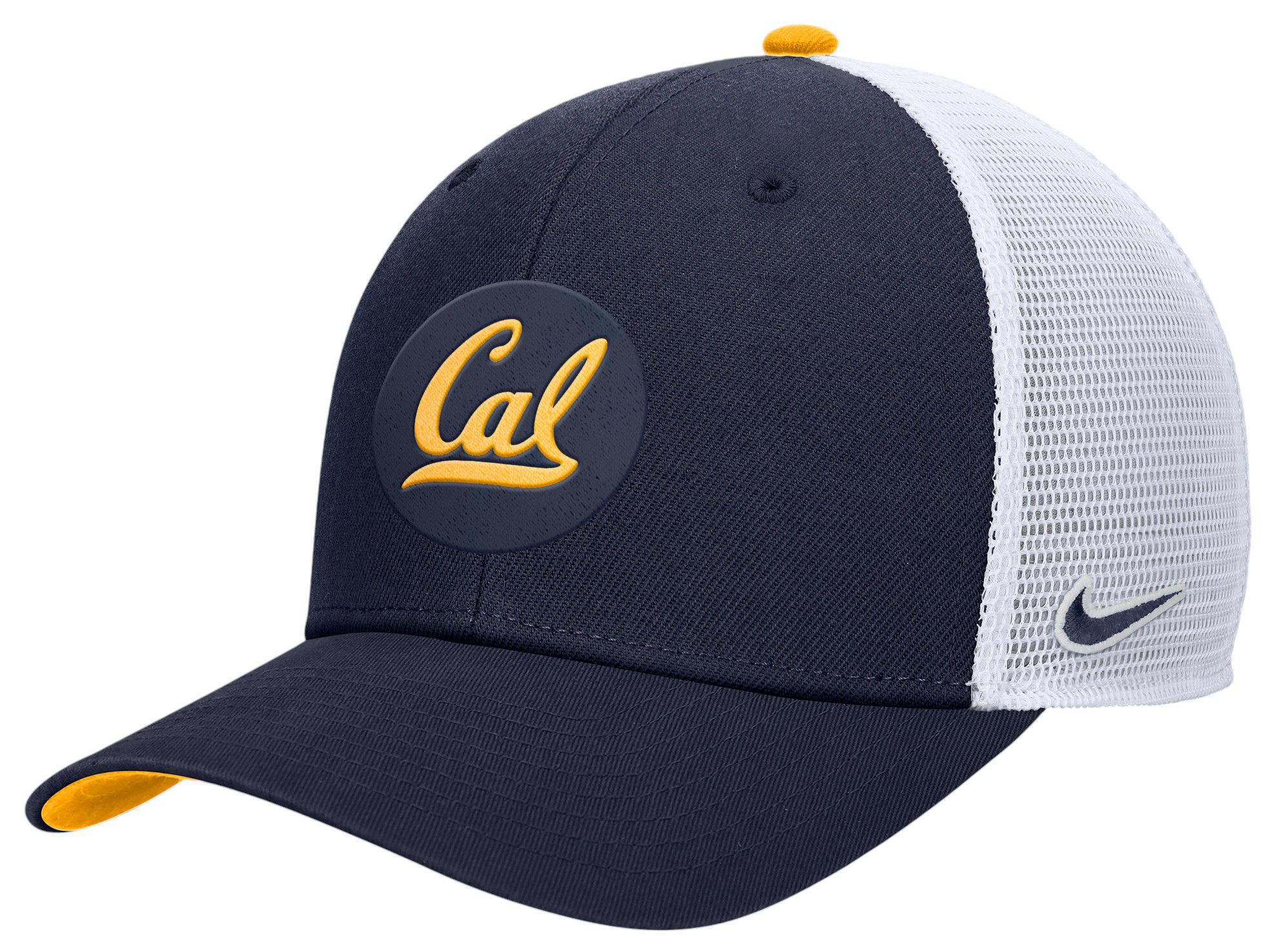 Nike Adult Cal Golden Bears Navy Rise Adjustable Trucker Hat product image