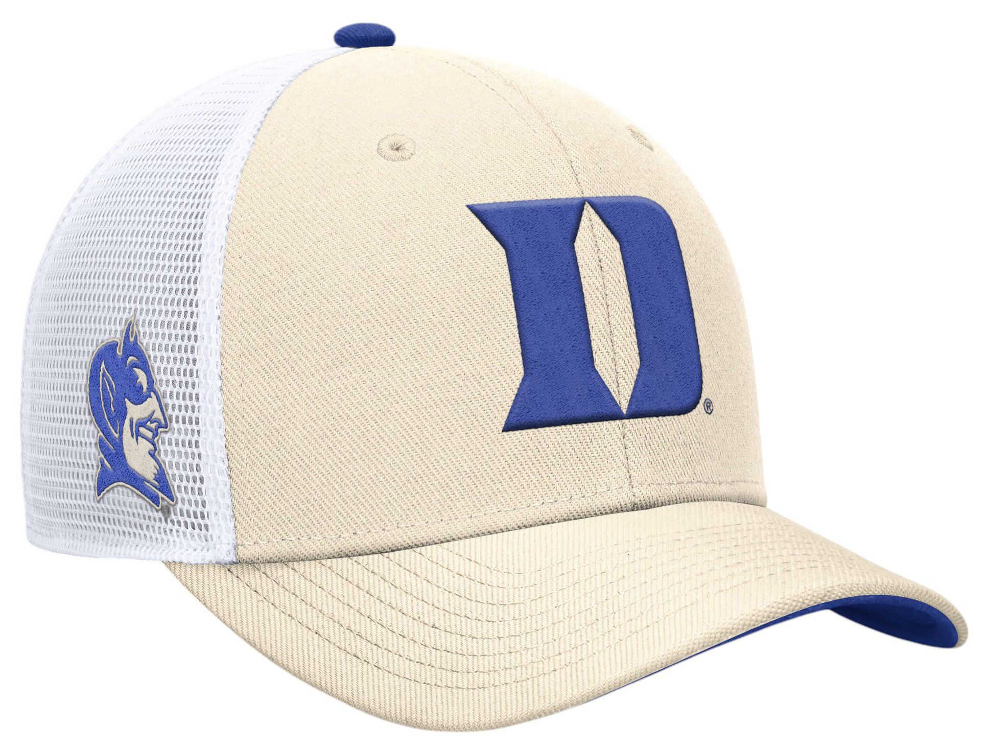 Nike Adult Duke Blue Devils Natural Dri-FIT Rise Adjustable Trucker Hat product image
