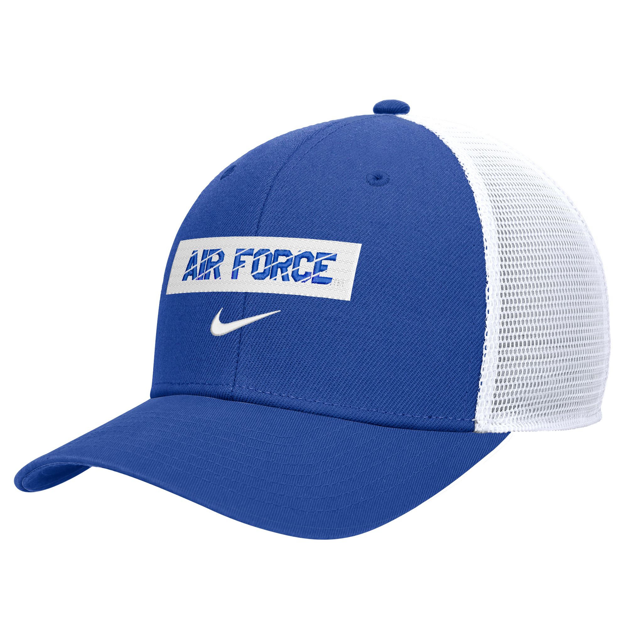 Nike Men's Air Force Falcons Blue Wordmark Rise Adjustable Trucker Hat product image