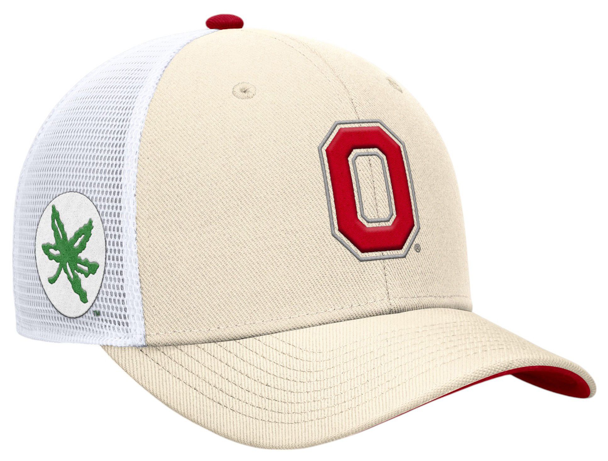 Nike Adult Ohio State Buckeyes Natural Dri-FIT Rise Adjustable Trucker Hat product image