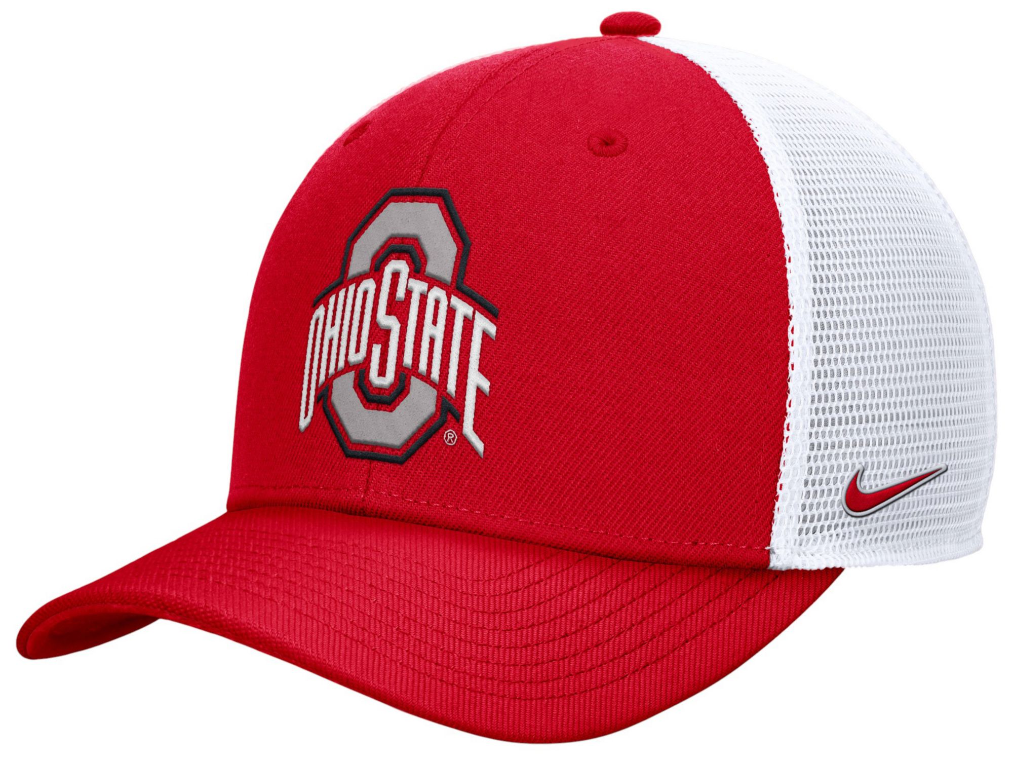 Nike Men's Ohio State Buckeyes Red Rise Adjustable Trucker Hat product image