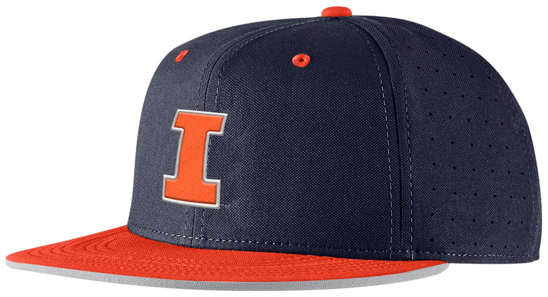 Nike Adult Illinois Fighting Illini Navy Aero True Baseball Fitted Hat product image