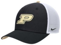 Nike Adult Purdue Boilermakers Black Rise Adjustable Trucker Hat