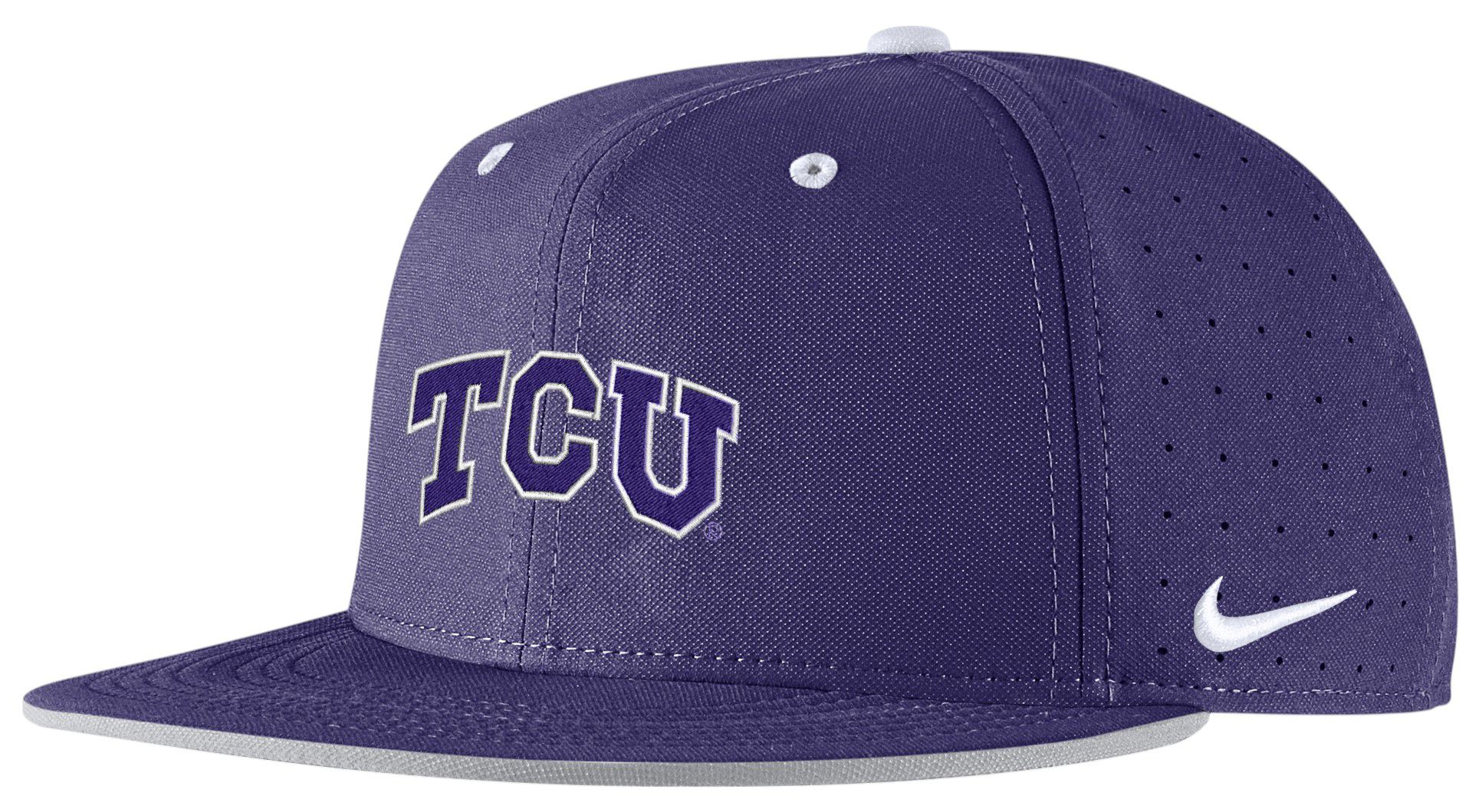 Nike Adult TCU Horned Frogs Purple Baseball Fitted Hat product image