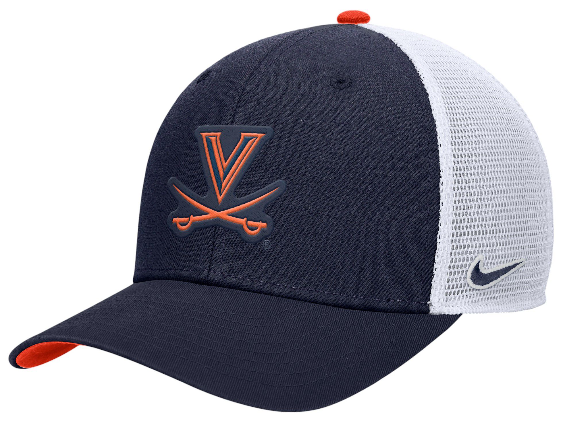 Nike Adult Virginia Cavaliers Navy Rise Adjustable Trucker Hat product image