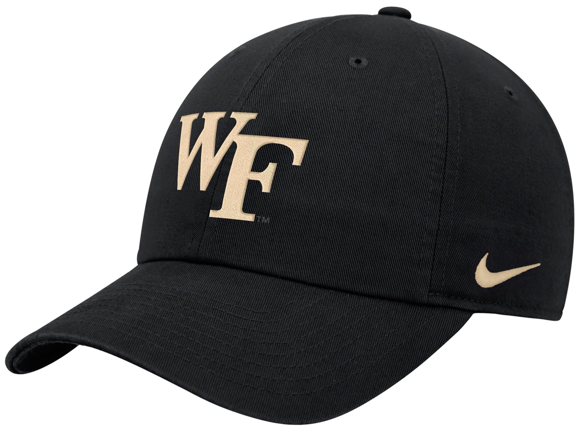 Nike Adult Wake Forest Demon Deacons Black Logo Club Adjustable Hat product image