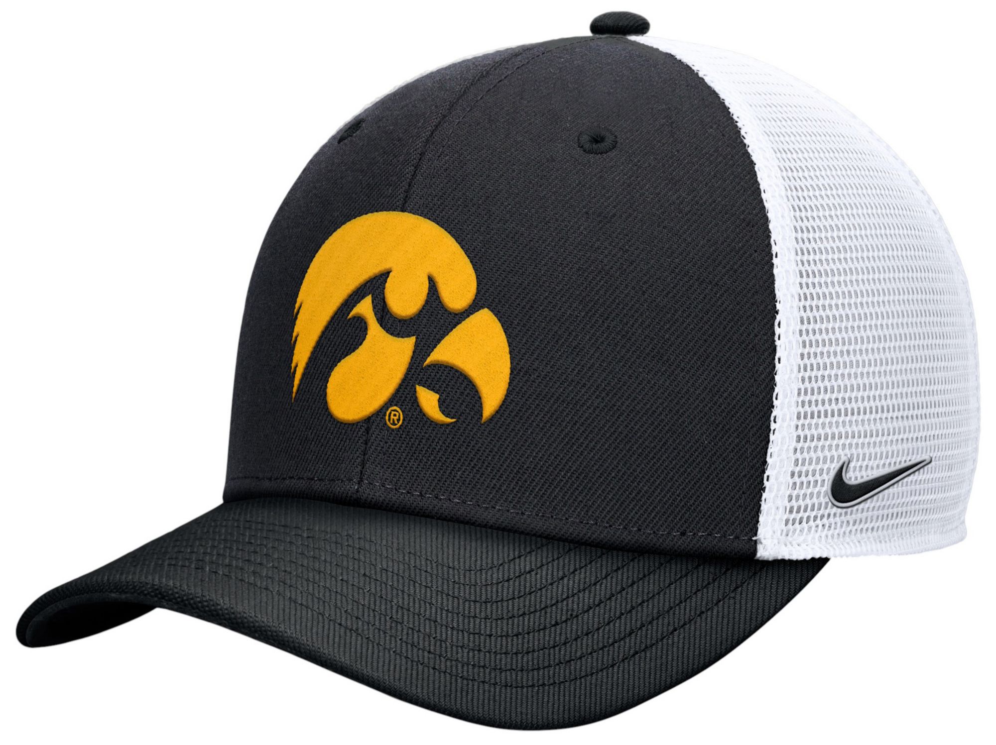 Nike Men's Iowa Hawkeyes Black Rise Adjustable Trucker Hat product image