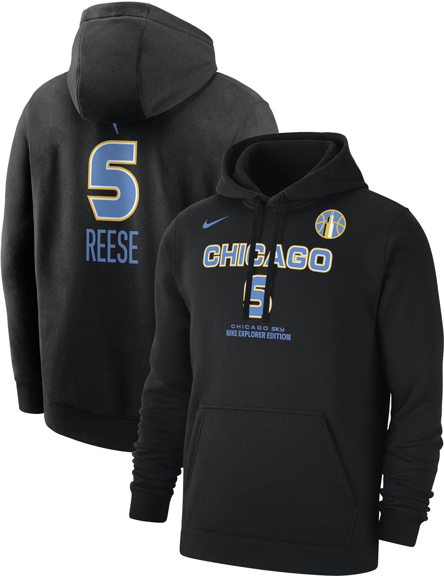 Nike Adult Chicago Sky Angel Reese #5 Black Pullover Hoodie product image