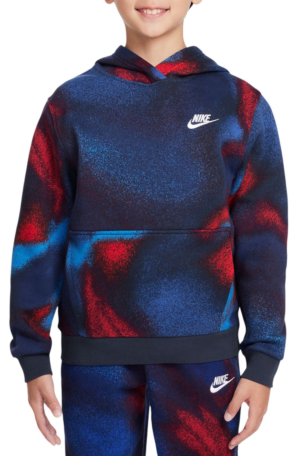 Nike Kids' Sportswear Printed Club Fleece Hoodie product image
