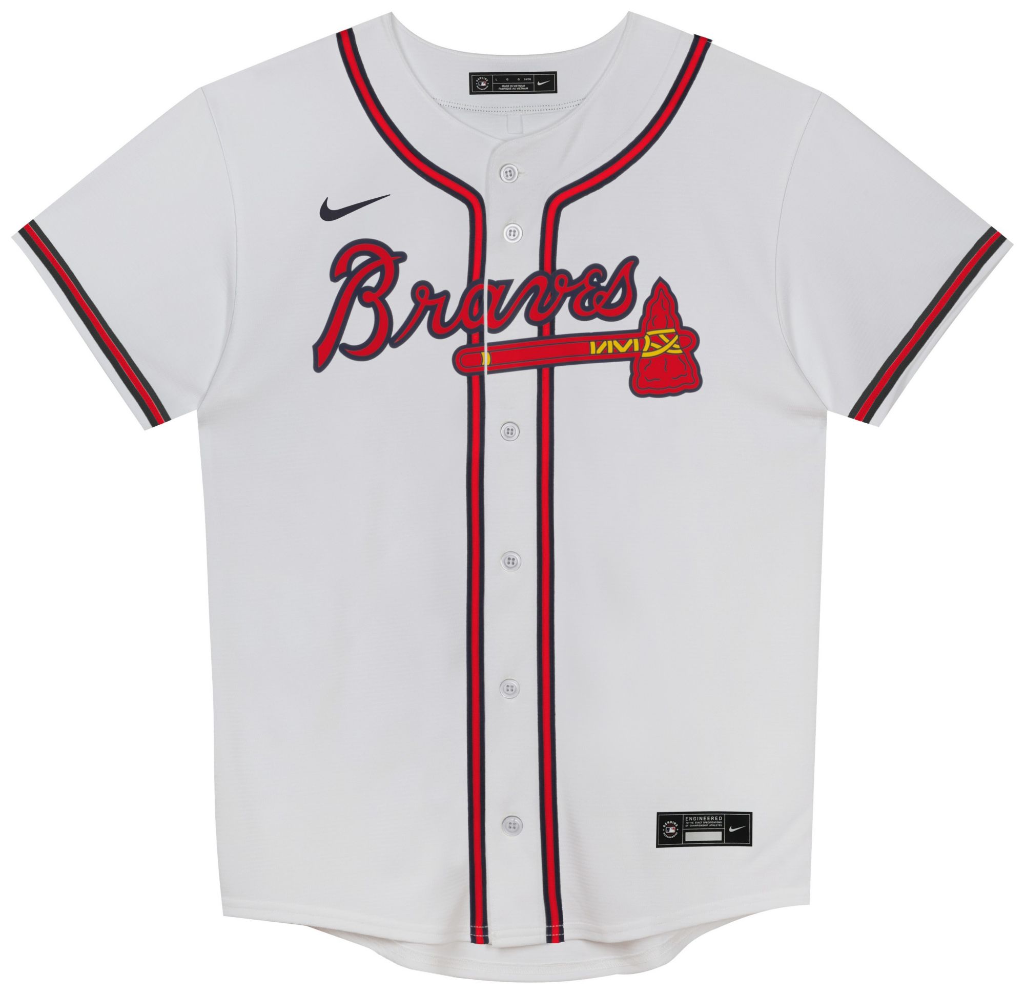 Nike Little Kids' Atlanta Braves White Matt Olson #28 Replica Jersey product image