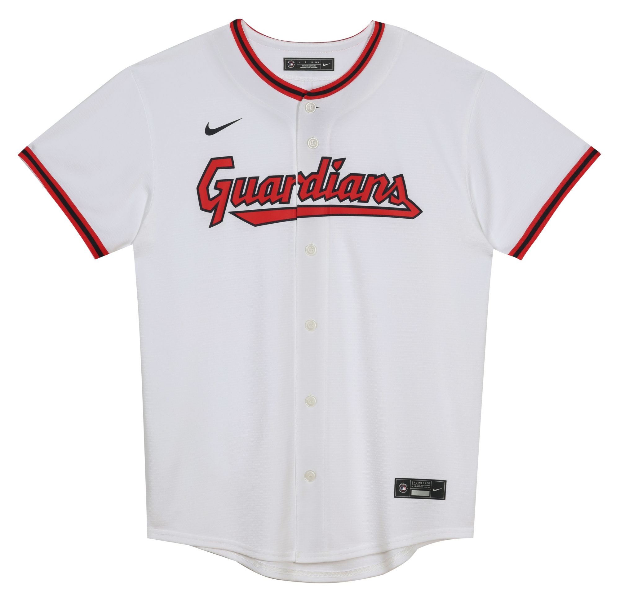 Nike Boys' Cleveland Guardians José Ramírez #11 White Replica Baseball Jersey product image