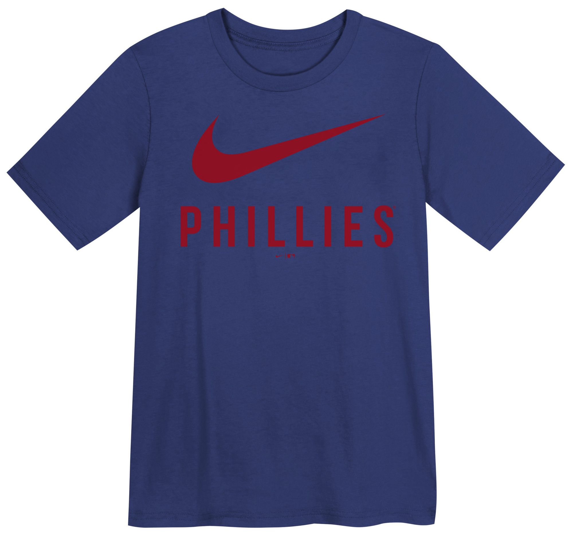 Nike Little Kids' Philadelphia Phillies Blue Swish Cotton T-Shirt product image