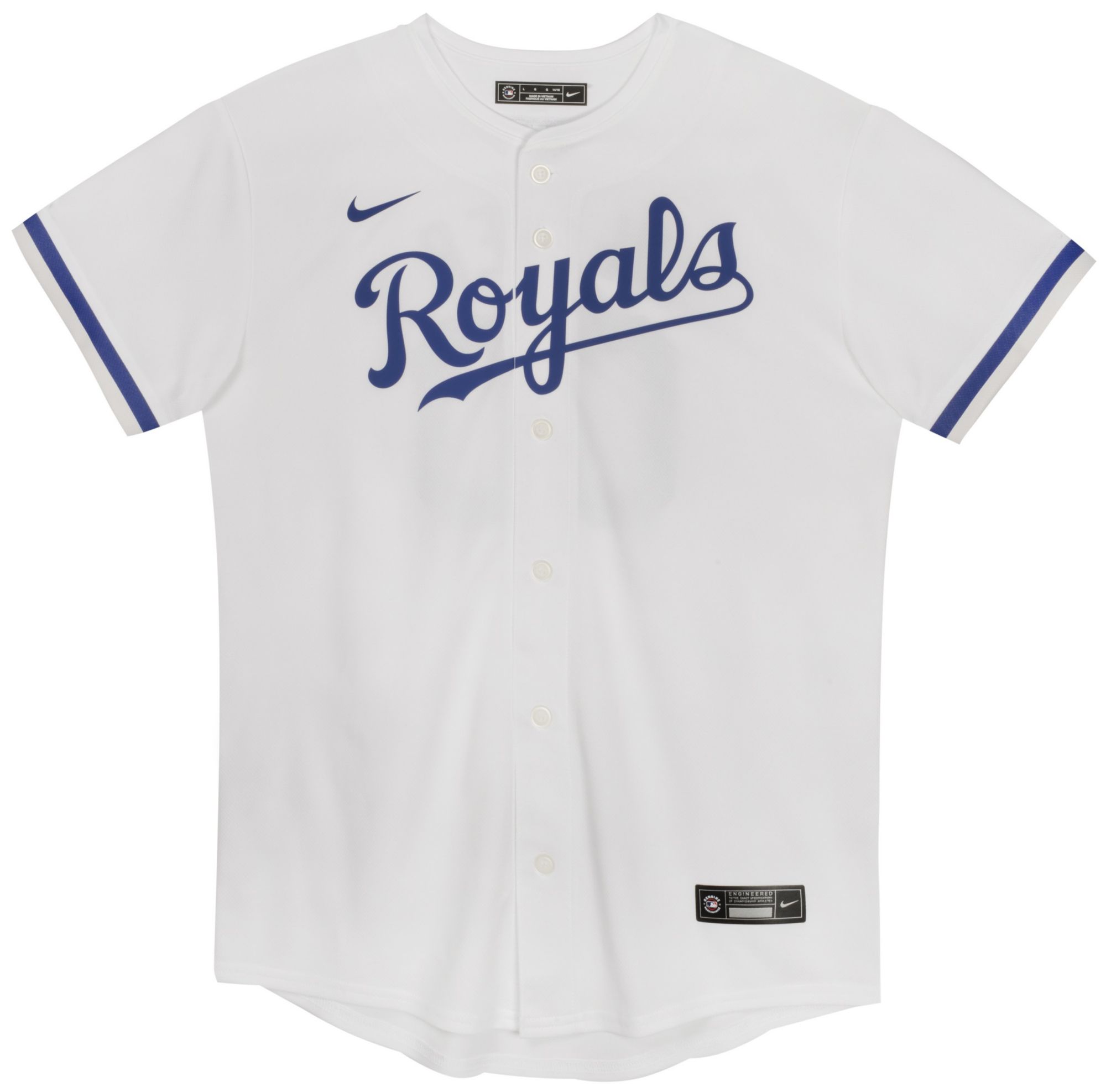 Nike Little Kids' Kansas City Royals White Blank Game Jersey product image