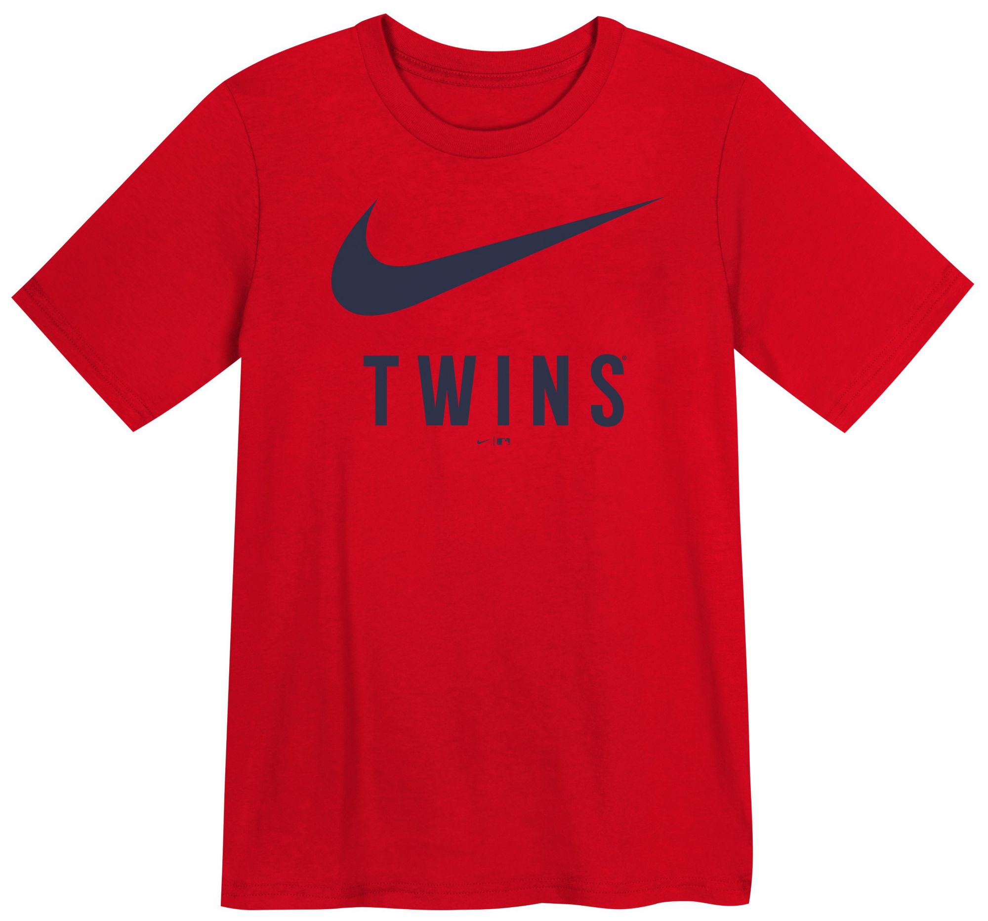 Nike Little Kids' Minnesota Twins Red Swish Cotton T-Shirt product image