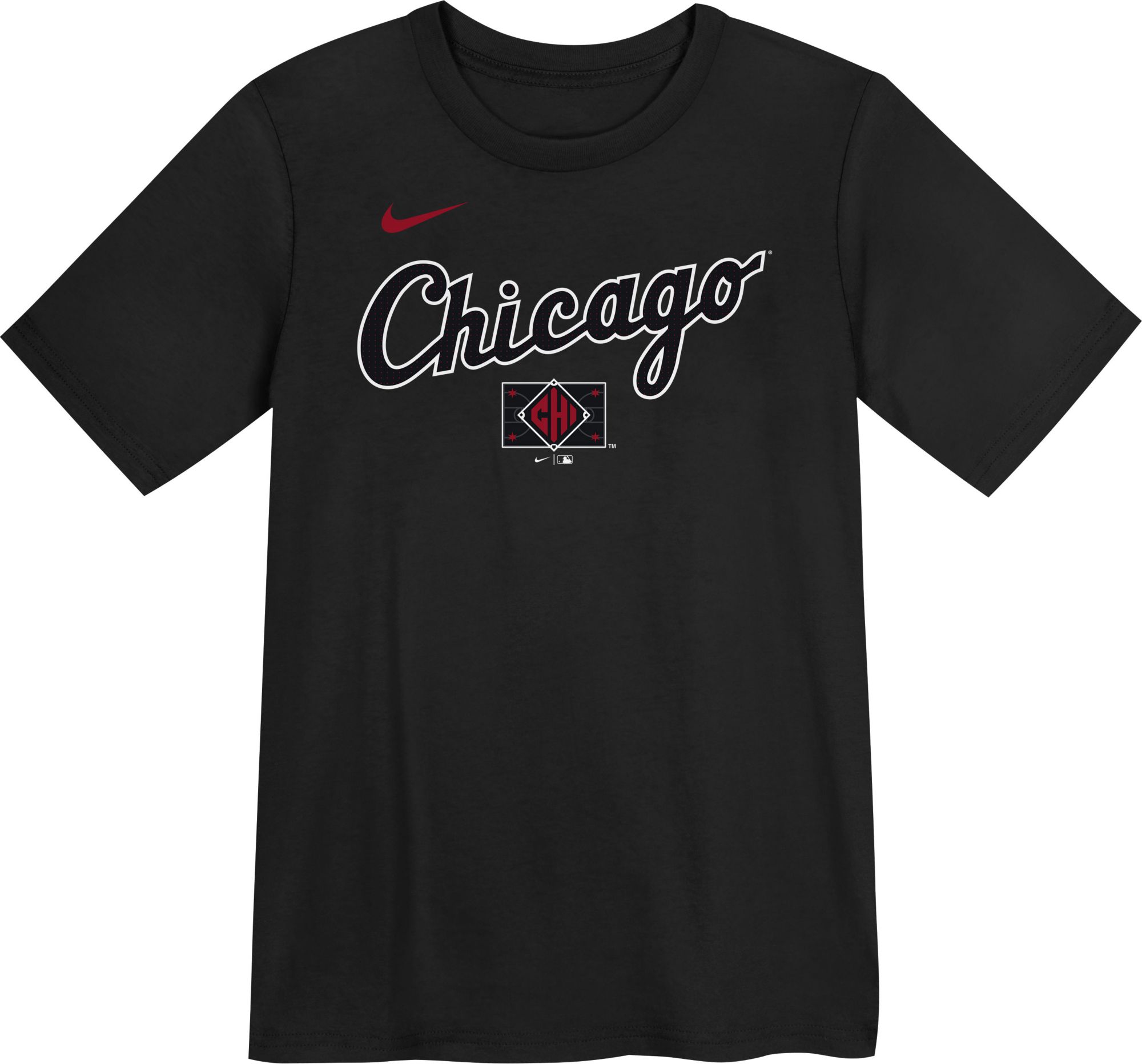 Nike Boys' Chicago White Sox City Connect Wordmark Black T-Shirt product image