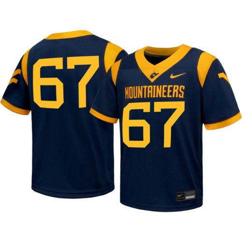 Nike Youth West Virginia Mountaineers Navy Replica Home Football