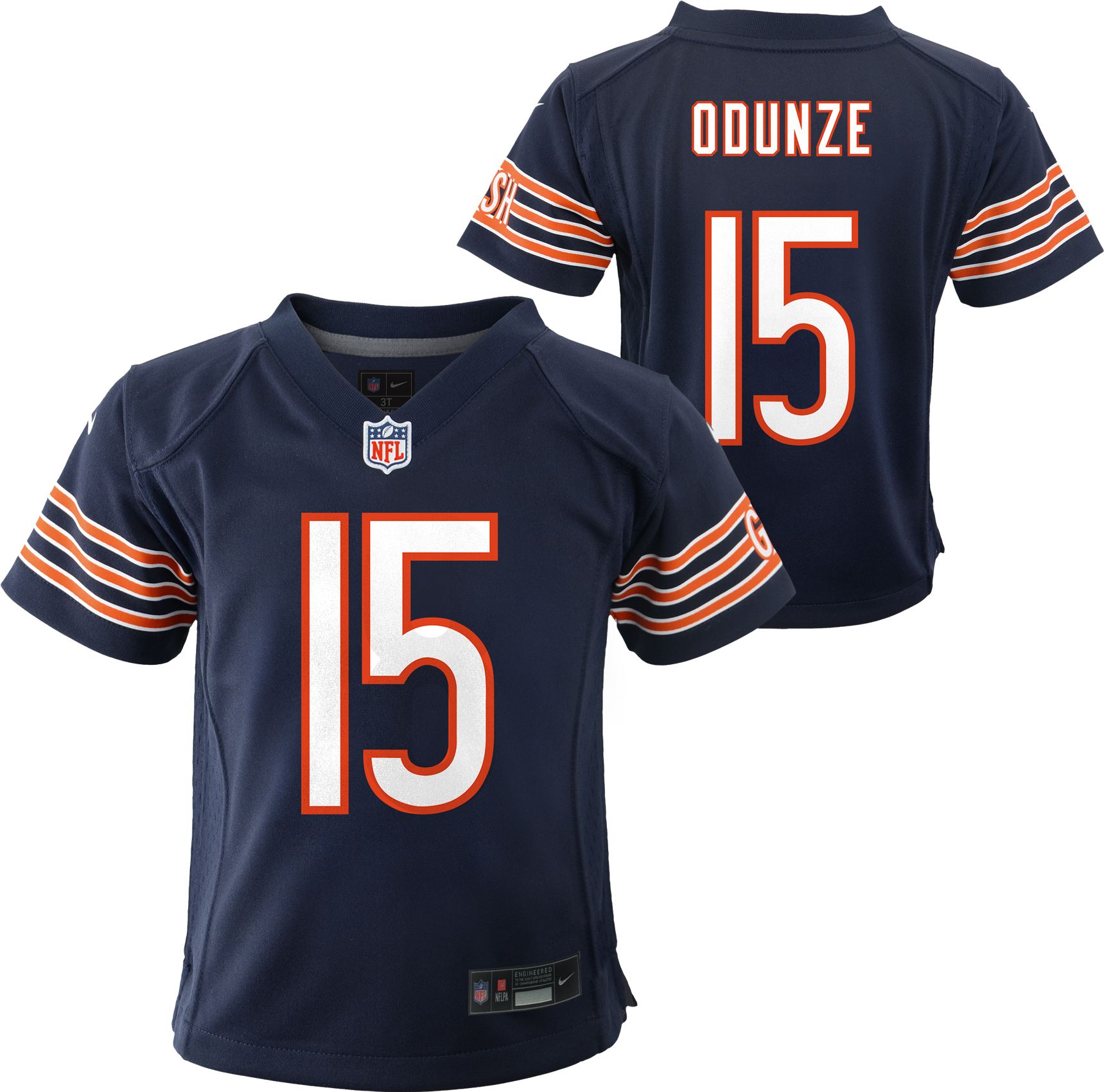 Nike Little Kids' Chicago Bears Rome Odunze #15 Navy Game Jersey product image