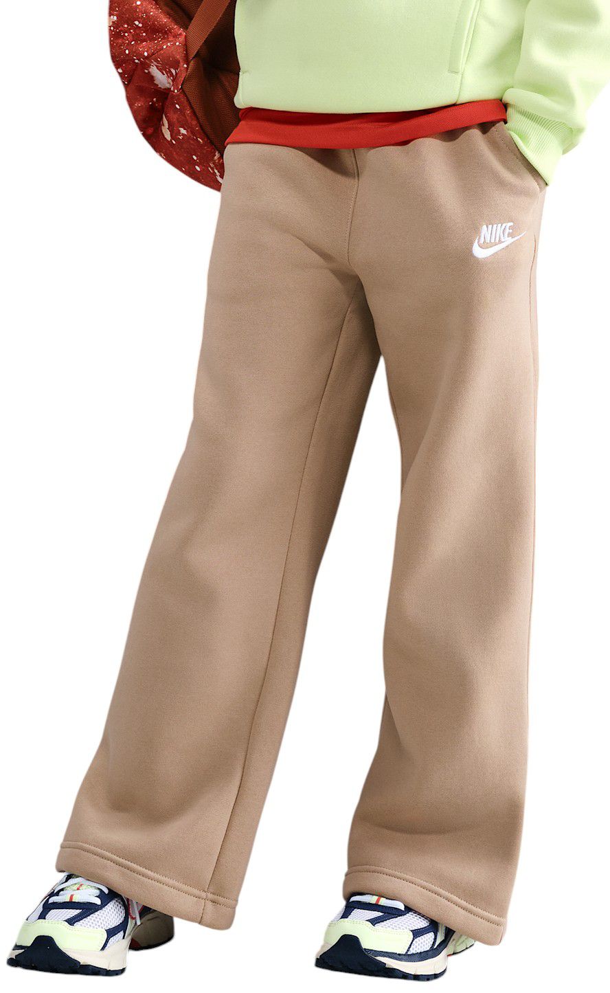 Nike Girls' Sportswear Club Fleece Wide-Leg Pants product image